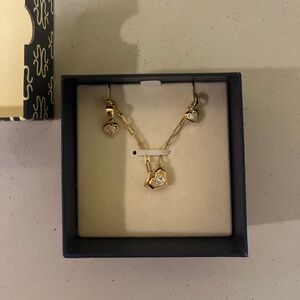 Brand new Stauer Cuore Mio Necklace & Earrings set